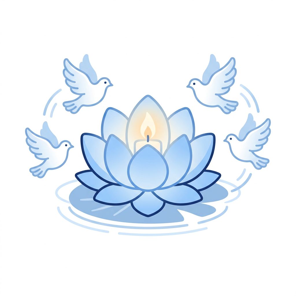 火葬式イラスト